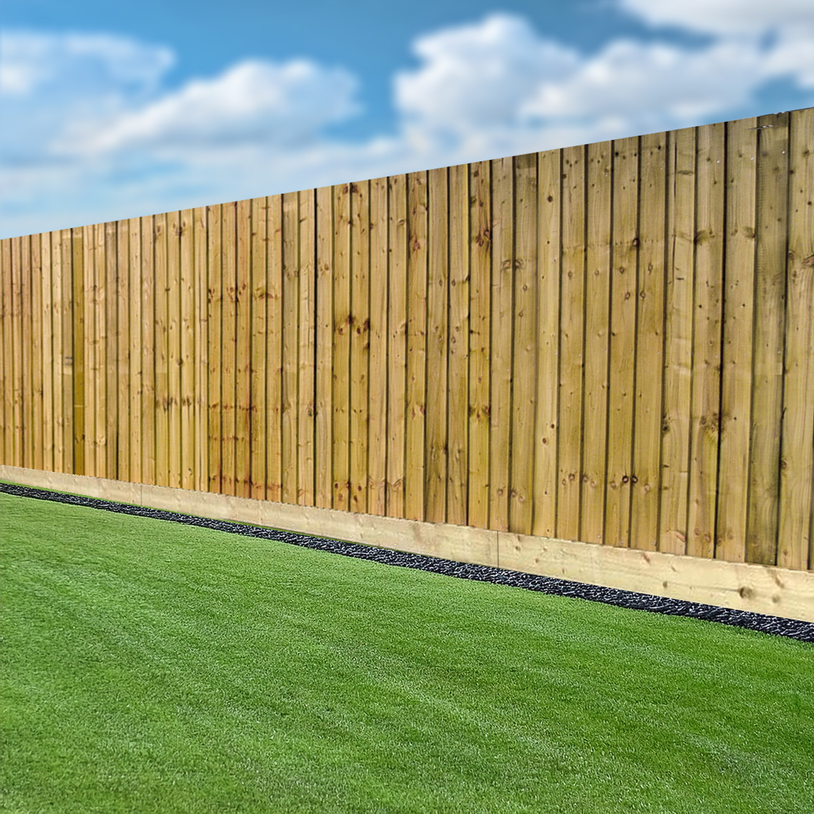 Timber post-and-rail fencing installed on a rural boundary